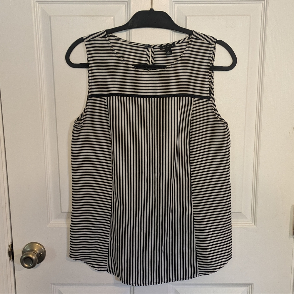 Ann Taylor Striped Sleeveless Top
